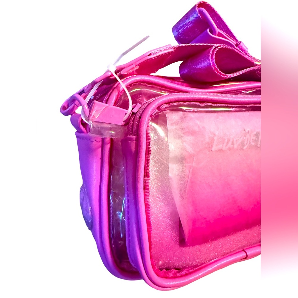 Betsey Johnson Luv Betsey NWT Sweet Hot Pink Ombré Concert Crossbody Bag (P084) - Picture 5 of 7